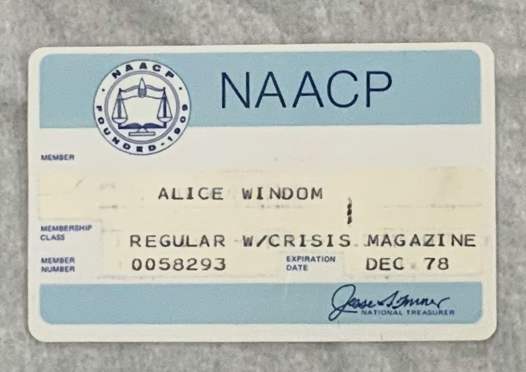 NAACP membership card circa. 1978