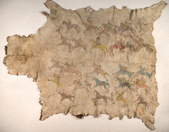 Native American Bison Hide Robe