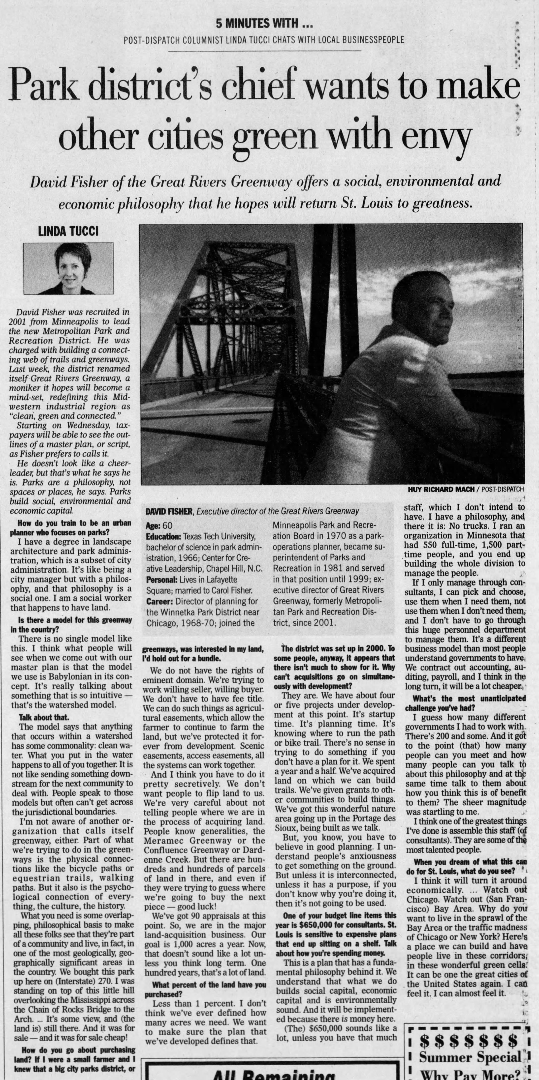 Park district's chief wants to make other cities green with envy
https://www.newspapers.com/image/141532413/