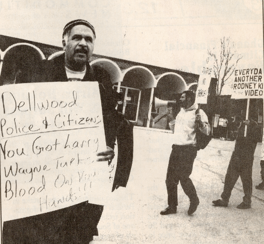 Protestors Demand Investigation into Larry Turks Death, 1998