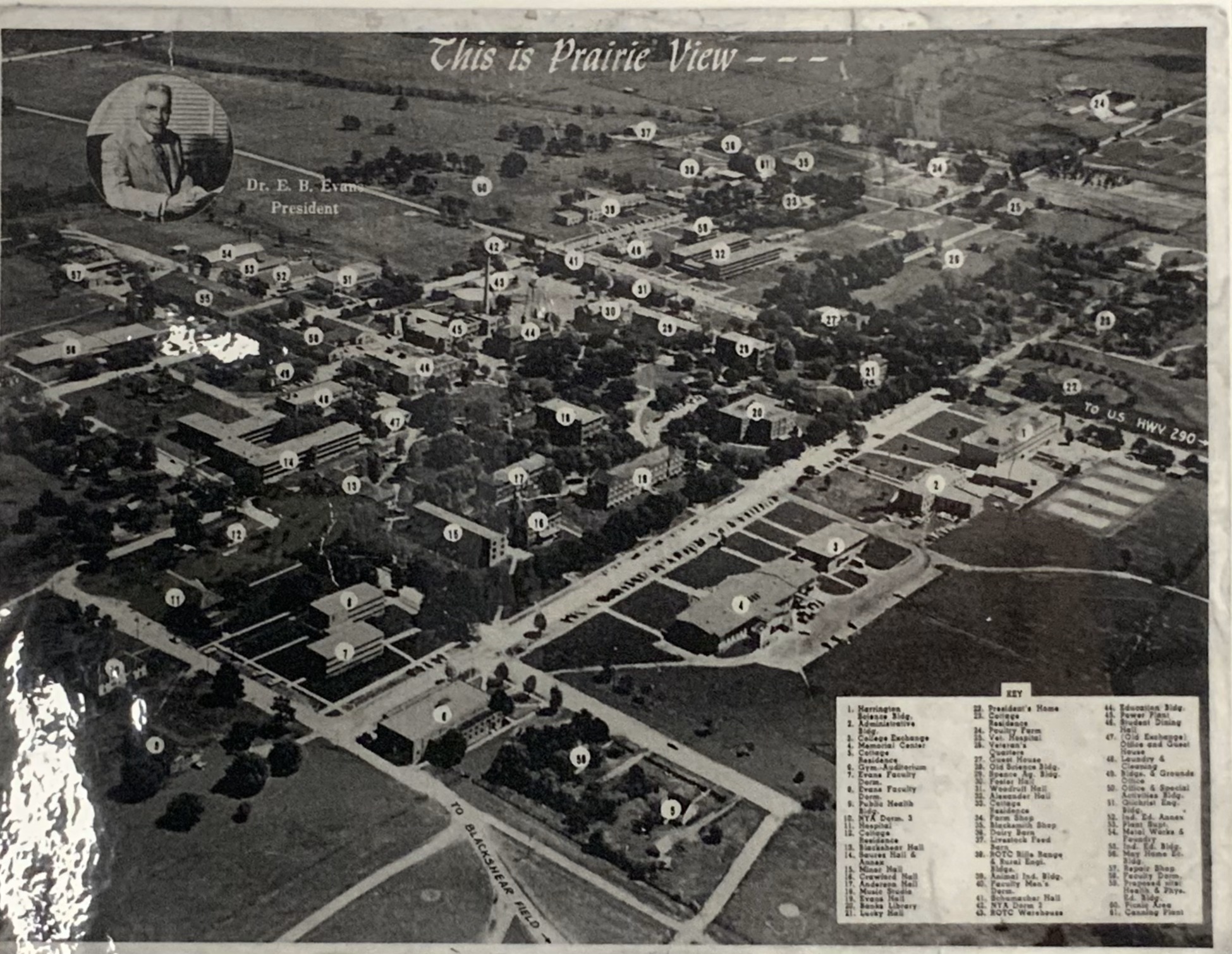 Map of Prairie View A&M campus