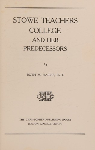 Harris-Stowe State University/Turner Middle School - DR. RUTH HARRIS