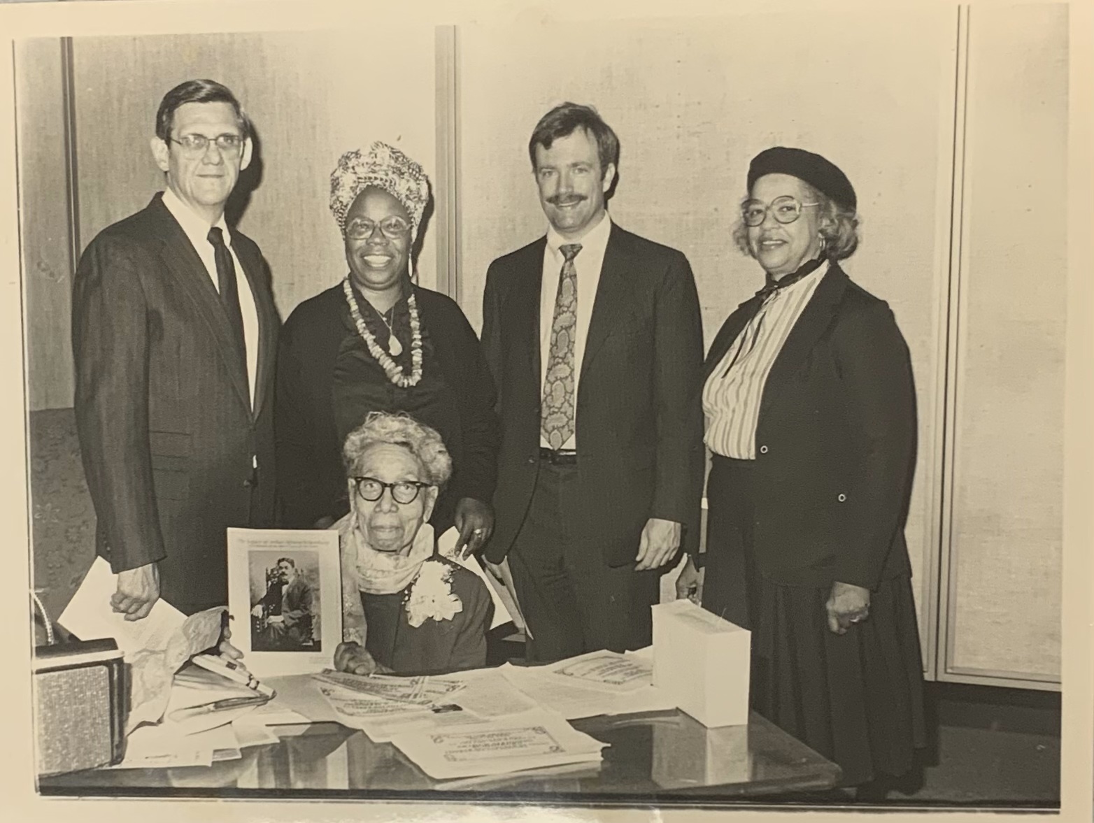 Dr. Julia Davis' 96th birthday, sponsored by St. Louis Public Library. 11/87.