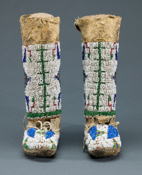 Lakota Girl’s Leggings and Moccasins
