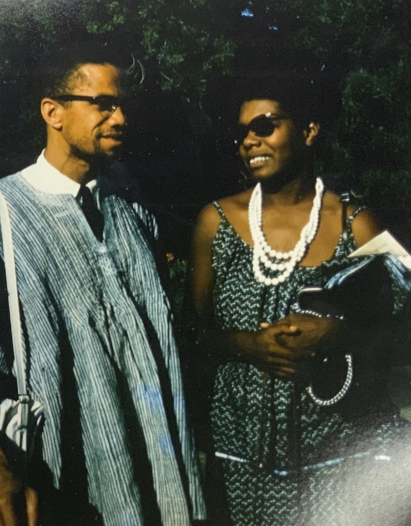 Malcolm X and Maya Angelou in Accra, Ghana, May 11th, 1964, picture taken by Alice Windom. From the Griot Museum of Black History, Alice Windom Collection.