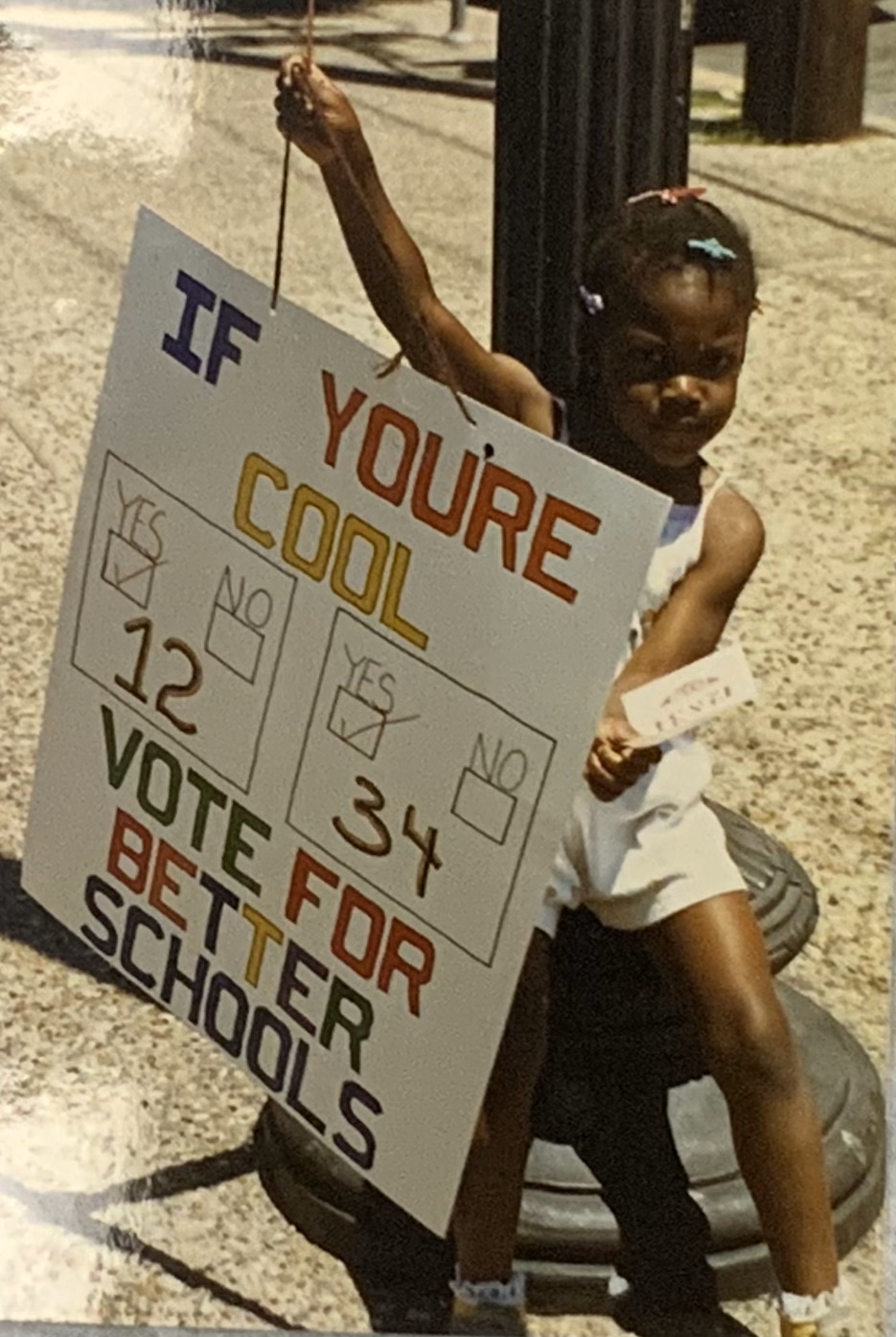Child In AKA Protest For Board Of Education
