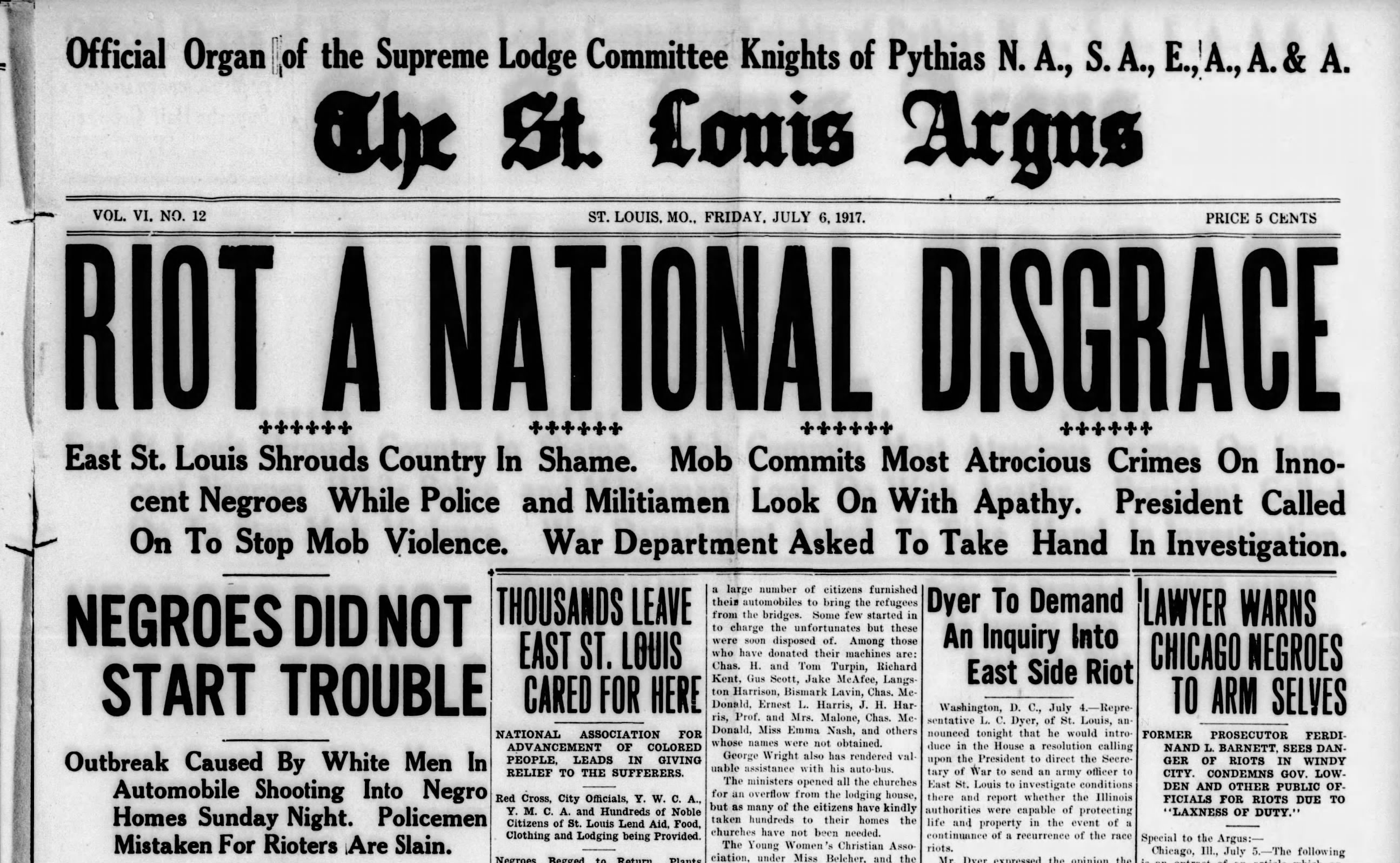 Riot A National Disgrace 
https://www.newspapers.com/image/957200219/