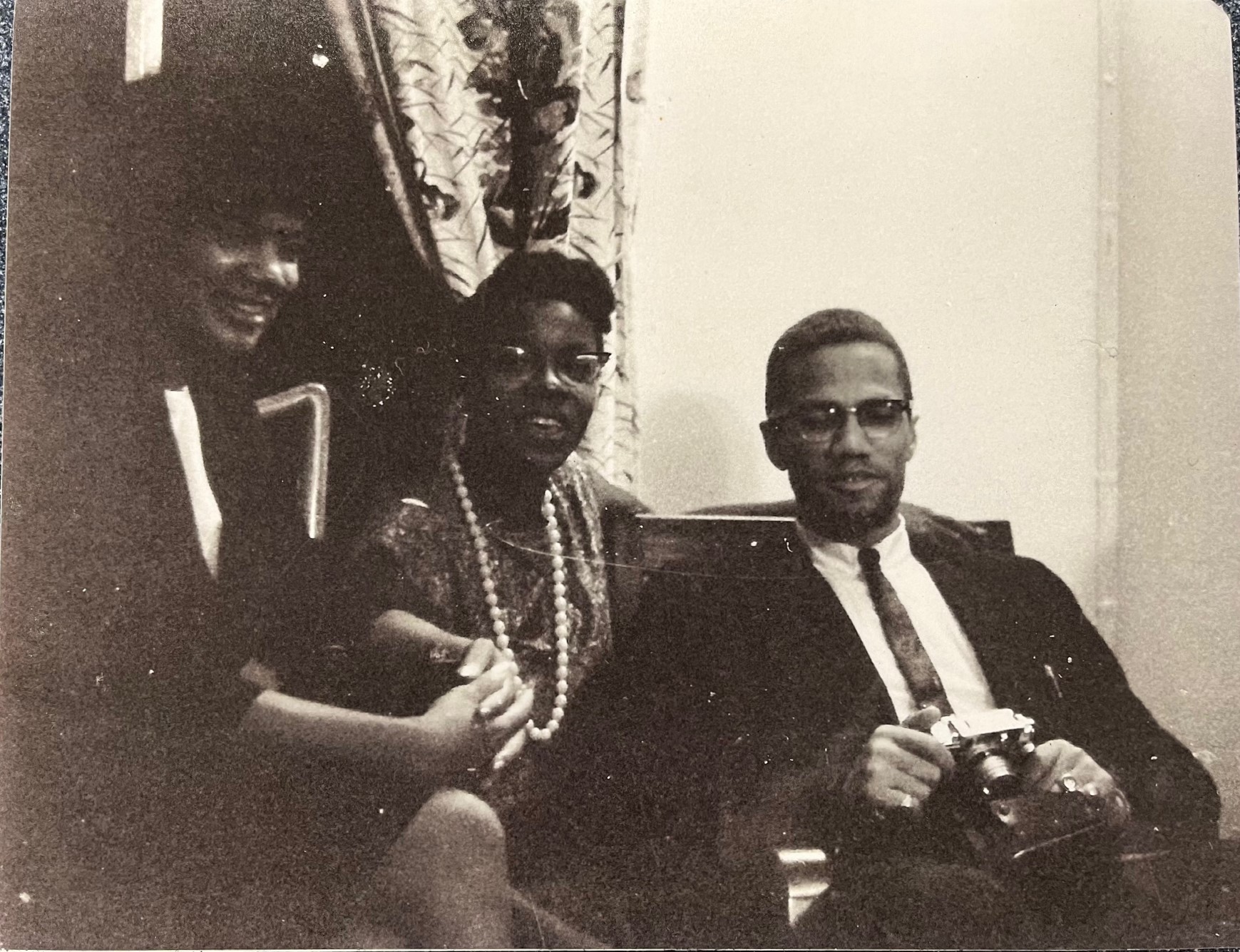 Vicki Garvin, Alice Windom, and Malcolm X