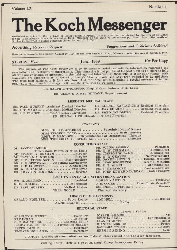 Koch Messenger June 1939