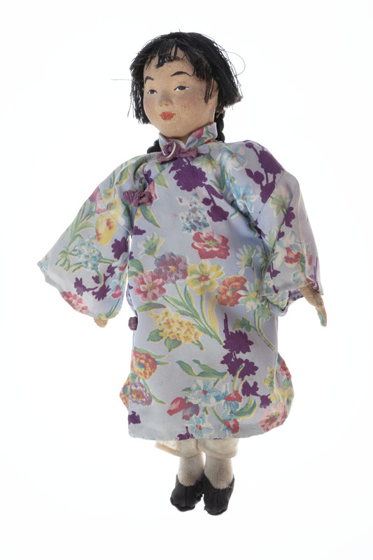 Chinese Fabric Doll made by the Workers Progress Administration of St. Louis County