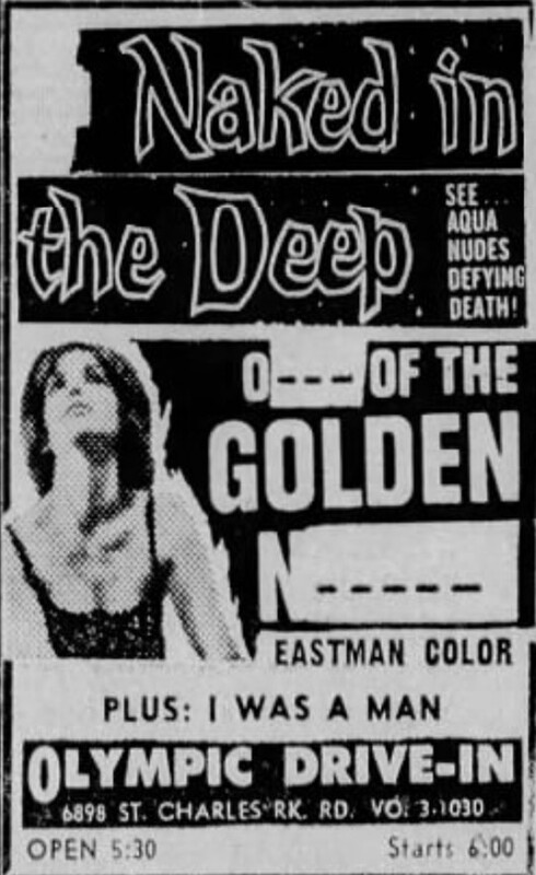 Olympic Drive-In Advertisement – January 19th, 1969