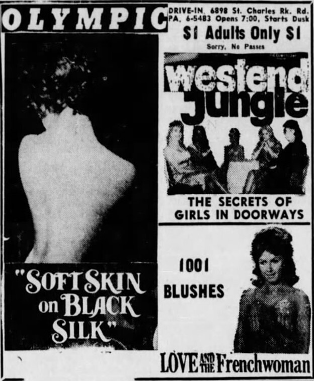 Olympic Drive-In Advertisement – September 2nd, 1964