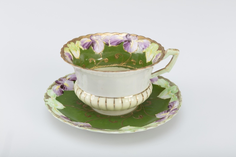 Teacup and Saucer from the Chinese Pavilion at the 1904 World's Fair