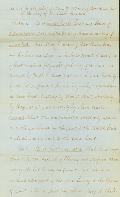 Petition of Mary Provenchere