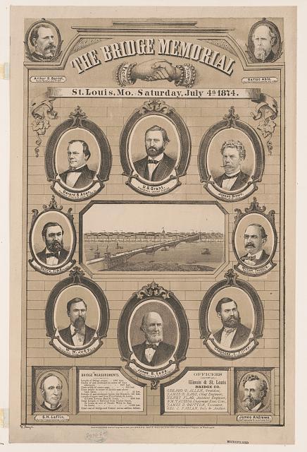 The Bridge Memorial, St. Louis, Mo. Saturday, July 4th, 1874
