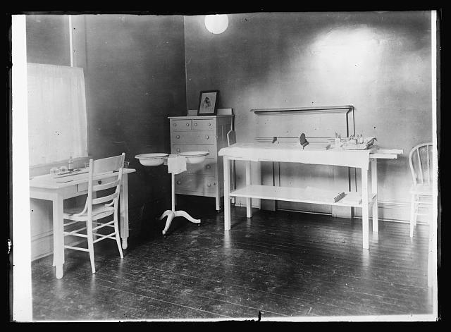 Training Center for Public Health Nurses. St. Louis Chapter, American Red Cross, Examining Room, Baby Clinic, Pre-natal Clinic