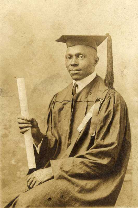 Harvey J. Simms After Finishing the 60-Hour Course at Lincoln University, Jefferson City