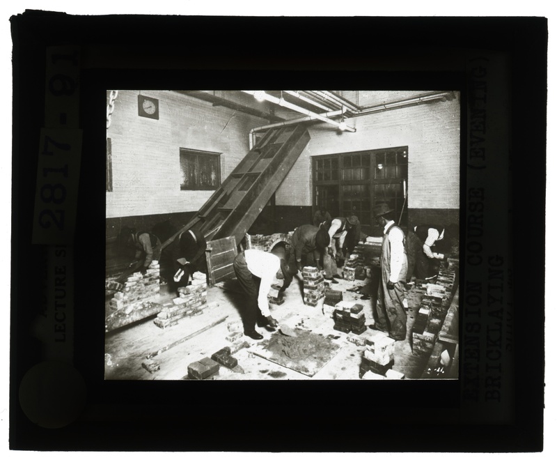 Educational Museum Lantern Slides: Extension Course (Evening) Bricklaying