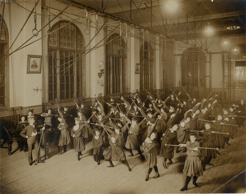South St. Louis Turnverein, Young Ladies Class, Bar Drill