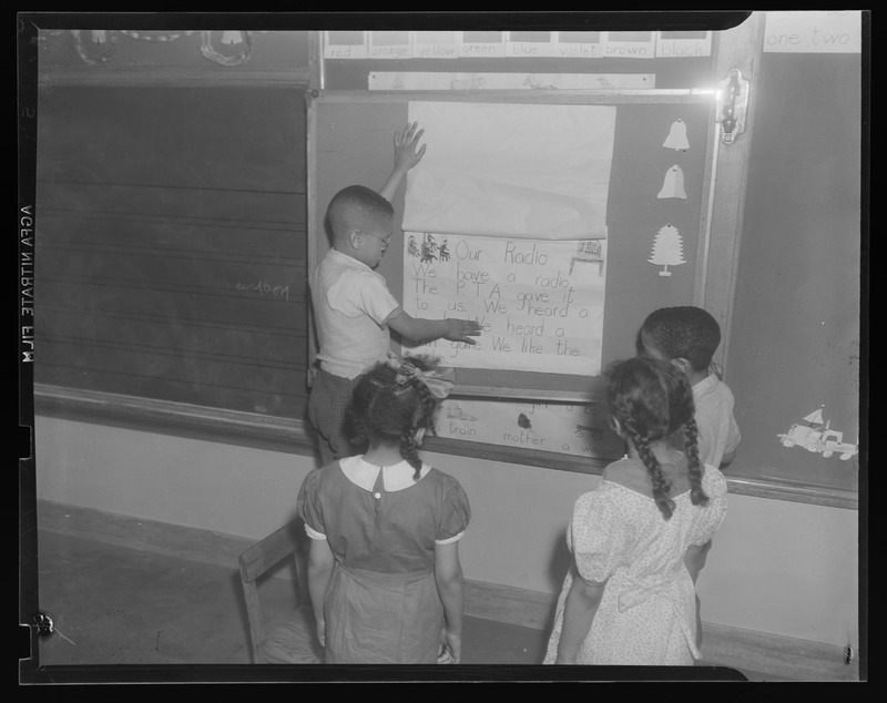 Cole School: Blackboard Scene