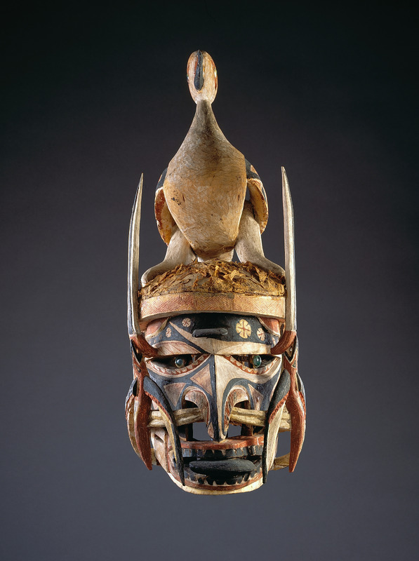 Malagan Mask with Bird