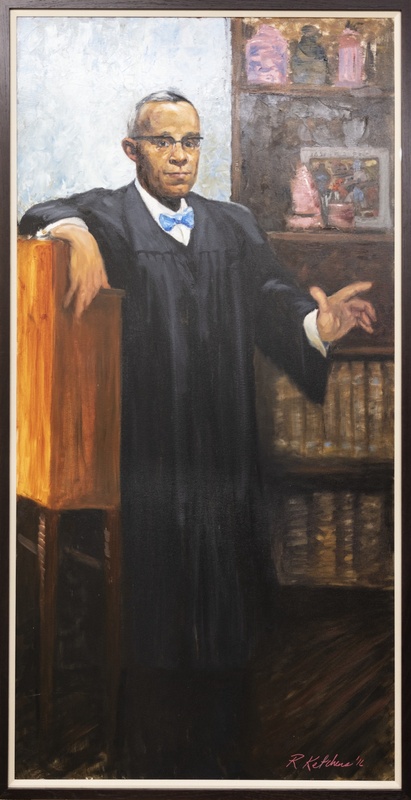 Oil Painting of Judge Nathan B. Young by Robert A. Ketchens