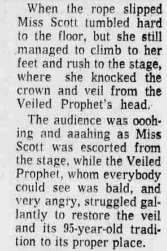 Crashing the Veiled Prophet