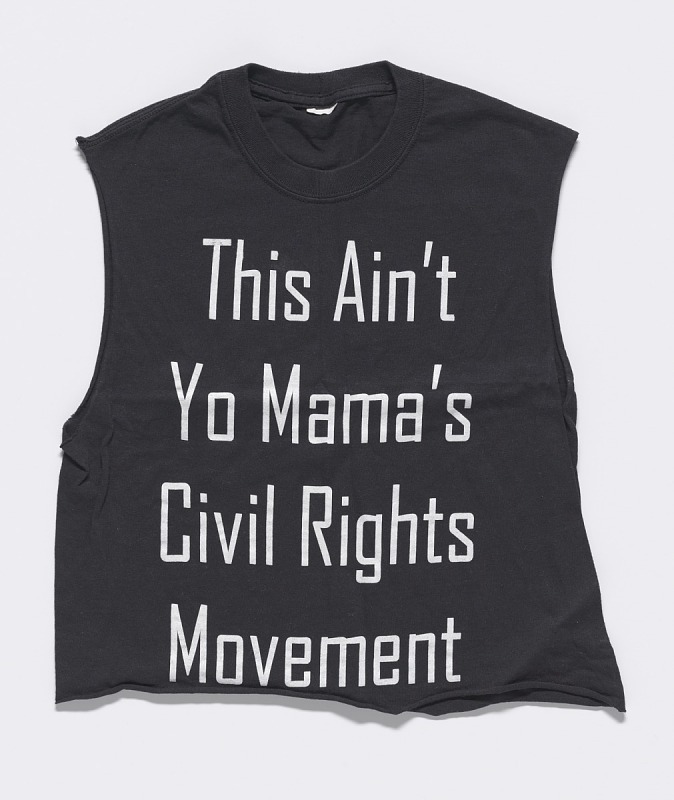 T-shirt worn by Rahiel Tesfamariam at a Protest Commemorating Michael Brown
