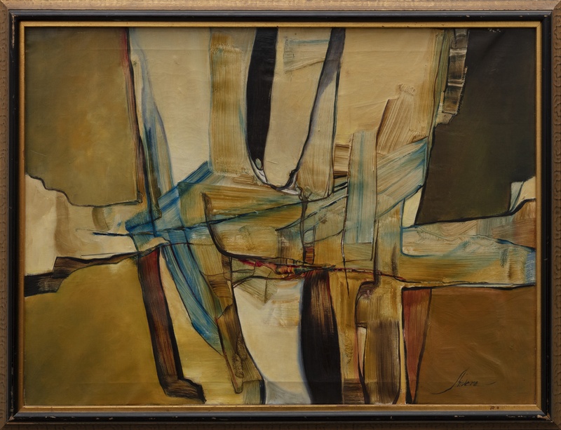 Abstract Oil Painting by Clarence Laudric Shivers