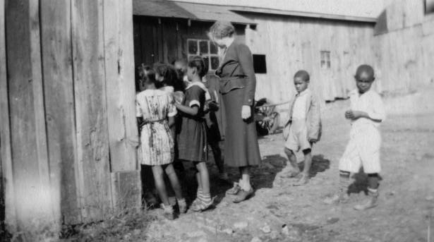 Unidentified Women with Five Children