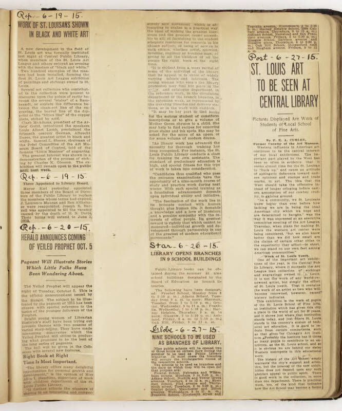 SLPL Newspaper Clipping Scrapbook