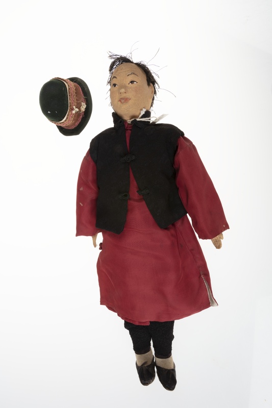 Fabric Doll of a Chinese Man Produced by the Works Progress Administration of St. Louis County