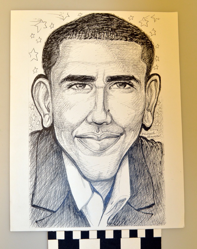 Portrait Drawing of Barack Obama