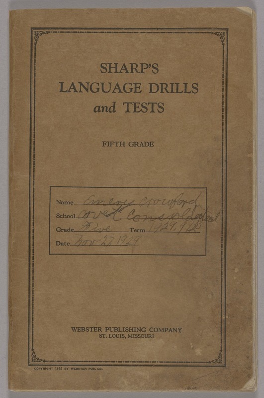 Sharp's Language Drills and Test: Fifth Grade