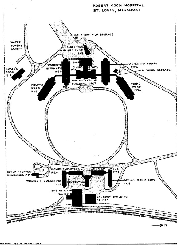 Hospital grounds map