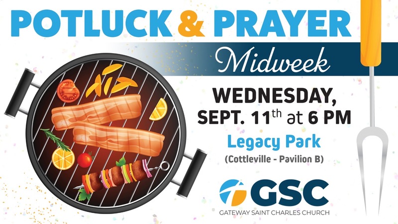 Invitation for the First Monthly Potluck of Gateway City Church St Charles