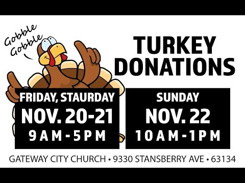 No Hunger Holiday Turkey Drive (November 16, 2020)
