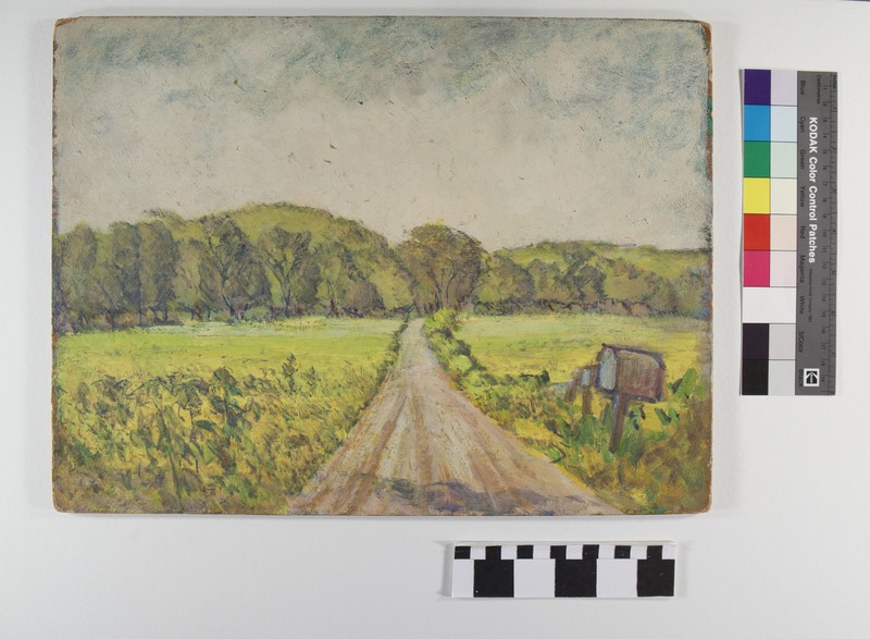 Painting of Barrett Station Road by Angelo B. M. Corrubia