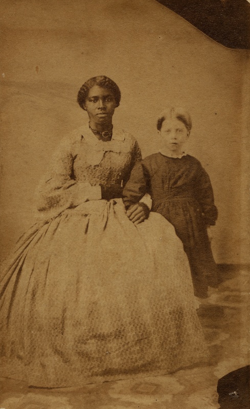 Sallie Smith and African American Attendant, Frances