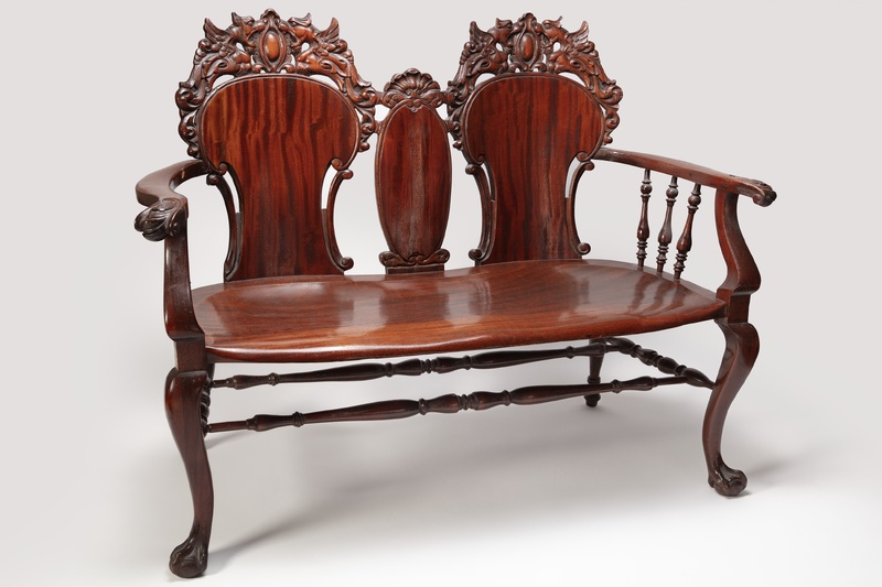 Settee with a Chinese Influence from the 1904 World's Fair