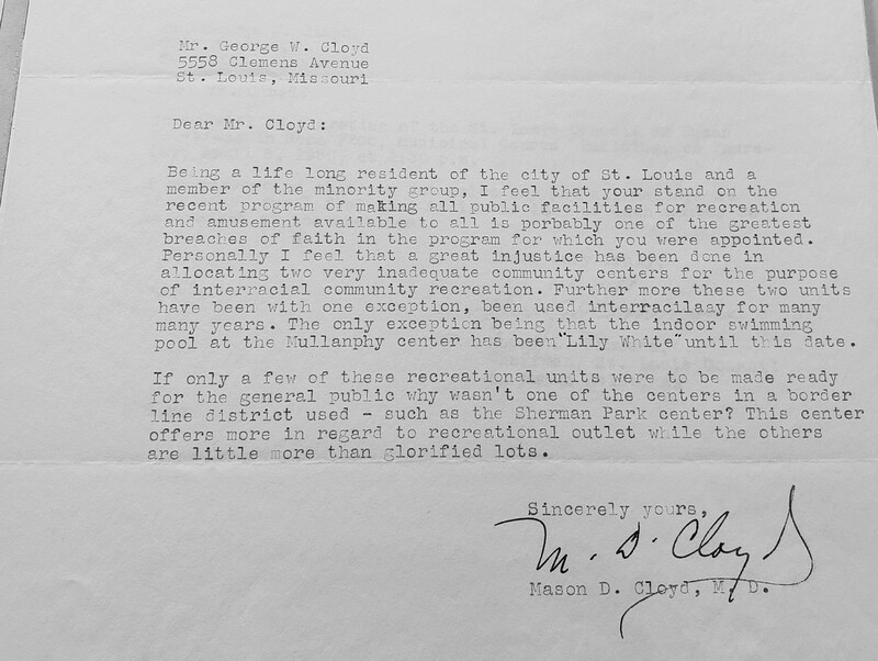 Letter to George Cloyd From Mason D. Cloyd