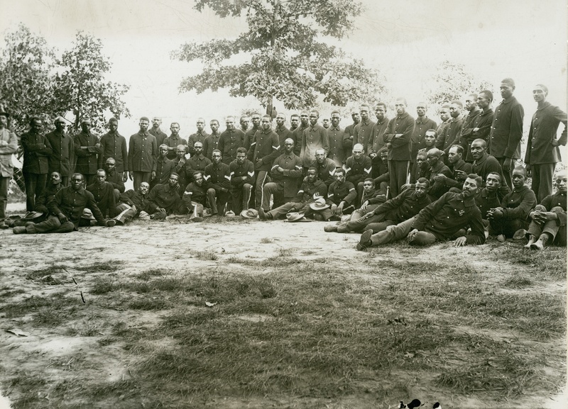 Company of the 7th Reg. U.S. Volunteers, "The Immunes" Jefferson Barracks, Camp Stevens