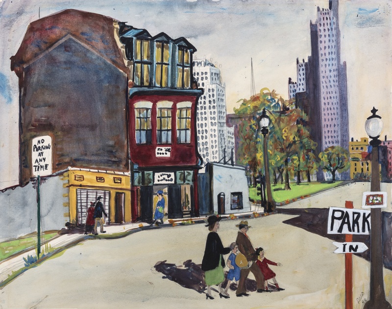 Painting "Metropolitan Approach" by Dorothy Holloway Pflager