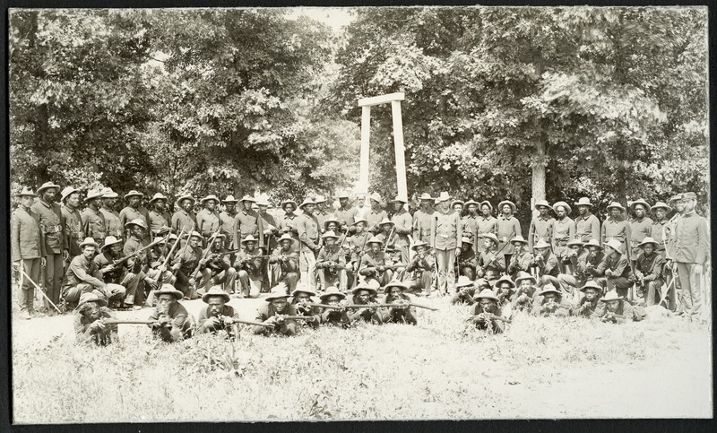 Company a of the 7th "Immunes" Regiment at Jefferson Barracks.