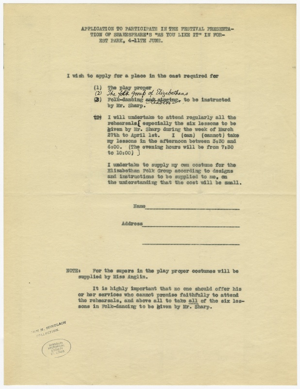 Festival Participation Application