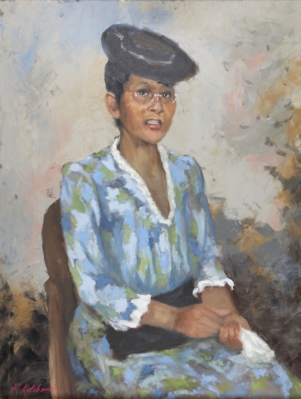 Painting of Pearl Maddox by Robert A. Ketchens