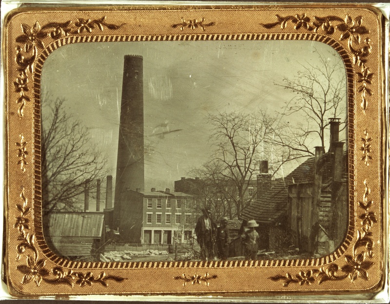 Luther M. Kennett's Shot Tower, on Lewis Street Between Bates and Smith Streets