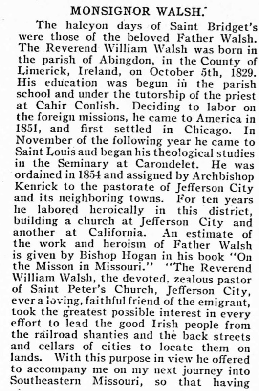 Father Walsh Story