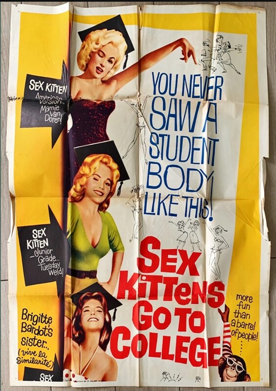 Film Poster - Sex Kittens Go To College (1960)