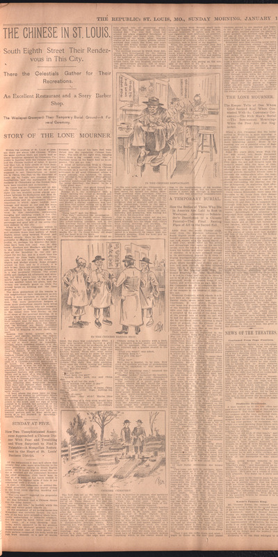 Newspaper Article: "The Chinese in St. Louis"
